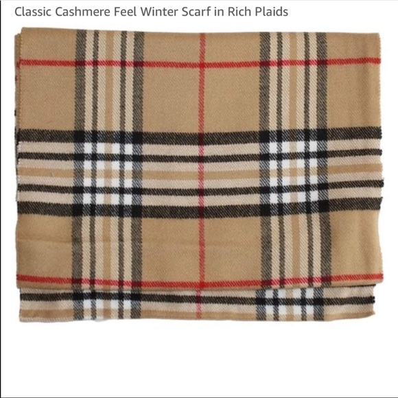 HIGHLANDER SCARF Plaid Cashmere Blend Scarf - Picture 4 of 7